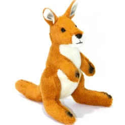 Mini Red Kangaroo Plush Toy by Bocchetta