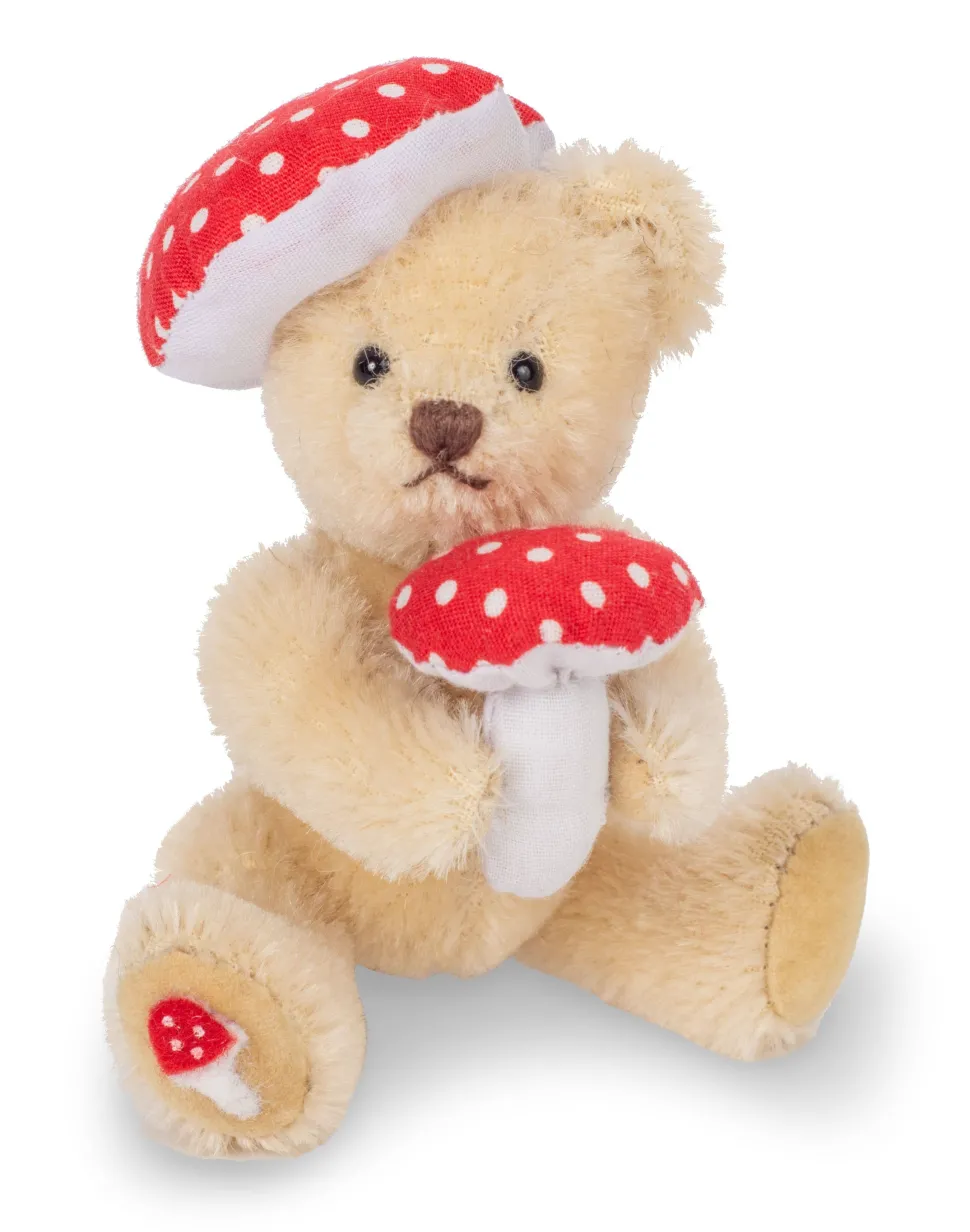 Miniature Lucky Teddy Toadstool 10cm Limited to 150 Handmade