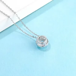 Moissanite Halo Jewelry 1ct Center Stone, 925 Sterling Silver Colors Available!