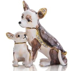 Momma and Puppy Trinket Box