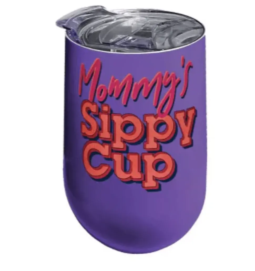 Mommy's Sippy Cup Stainless Steel Wine Tumbler*