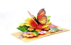 Monarch Butterfly 3D Pop Up Greeting Card
