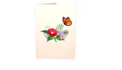 Monarch Butterfly 3D Pop Up Greeting Card