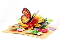 Monarch Butterfly 3D Pop Up Greeting Card