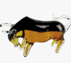 Murano Style Artglass Bull Handmade