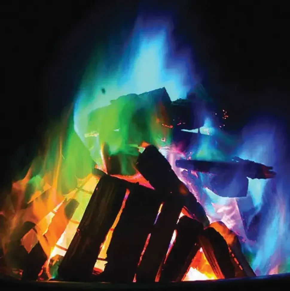 Mystery Fire Colorful Flames for Fireplaces, Outdoors, Camping, Bonfires