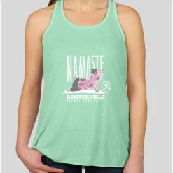 Namaste Rooterville Piggy Yoga Ladies Tank with Pig in Pose*