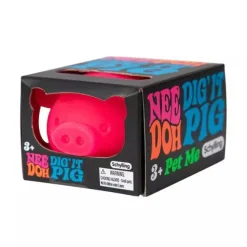 NeeDoh the Groovy Glob Piggy Stress Ball - Dig' It Pig for those with ADD, ADHD, OCD, Autism, and anxiety