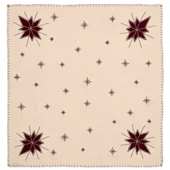 North Star Table Topper 40" x 40" Christmas Embroidered