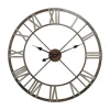 Open Centre Iron Roman Numeral Wall Clock