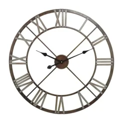 Open Centre Iron Roman Numeral Wall Clock