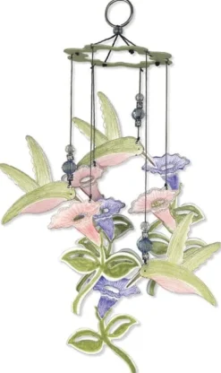 Painted Gardends Chime - Hummingbird