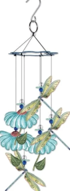 Painted Gardens Dragonfly Chime 15"
