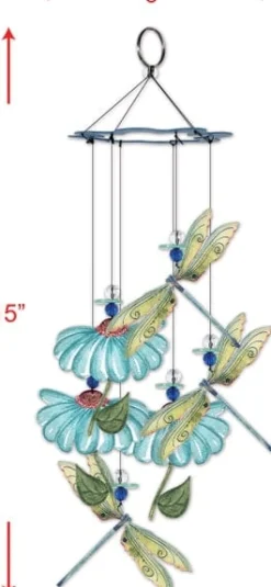 Painted Gardens Dragonfly Chime 15