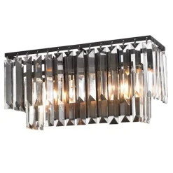 Palacial 2-Lght Vnty Sconce W/Cystl