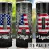 Patriotic Gift for Dad Tumbler, Fathers Day Gift