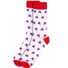 Patriotic Republican Socks Parquet Men's Fun Crew Socks *