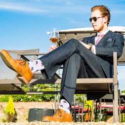 Patriotic Republican Socks Parquet Men's Fun Crew Socks *