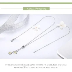 Paw Adjustable Slide Necklace Sterling Silver