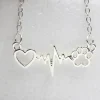 Paw Heartbeat Necklace or Paw & Heart Necklaces for the Pet Lovers!