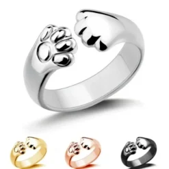 Paw Hugs Ring - Ladies Simple Fashion Jewelry Rings
