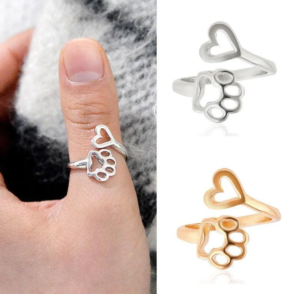 Paw in a Heart Necklace in Sterling Silver with Cubic Zirconia-Unique and Beautiful!