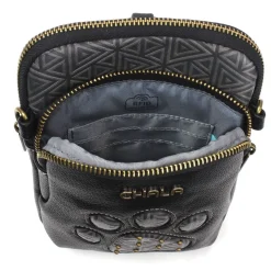 Paw Print Black UNI-Cellphone Crossbody NEW DESIGN! by Chala