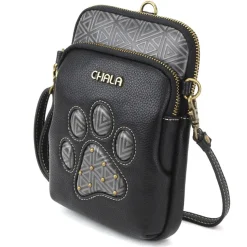 Paw Print Black UNI-Cellphone Crossbody NEW DESIGN! by Chala