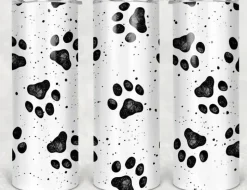Paw Print Skinny Tumbler For Dog Lovers
