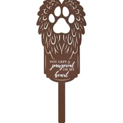 Pawprint On My Heart Memorial Garden Stake*