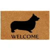 Pembroke Welsh Corgi Coir Welcome Mat Made in the USA