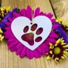 Pet Paw Print and Bone Metal Ornaments Made in the USA! *