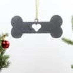 Pet Paw Print and Bone Metal Ornaments Made in the USA! *