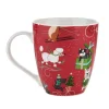 Pfaltzgraff Holiday Mug Celebrating Dogs 18oz Mug Porcelain
