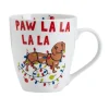 Pfaltzgraff Paw La La La 18oz Holiday Dachshund Barrel Mug
