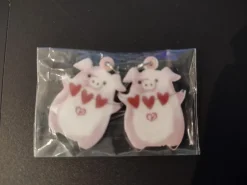 Pig Acrylic Drop Earrings - Fashion Jewelry that's just CUTE! *
