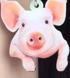 Pig Acrylic Drop Earrings - Fashion Jewelry that's just CUTE! *