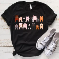 Pig Breeds Cute T-Shirt for Pig Lovers