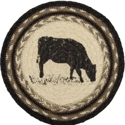 Pig, Chicken, or Cow Jute Farmhouse Trivets Country Charm