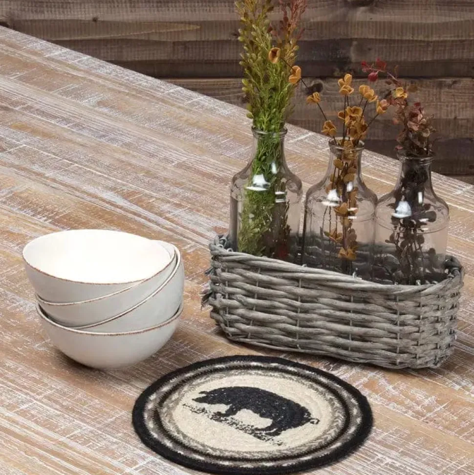 Pig, Chicken, or Cow Jute Farmhouse Trivets Country Charm