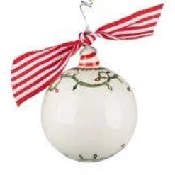 Pig Christmas Ornament-GA Artist Created Cute Piggy