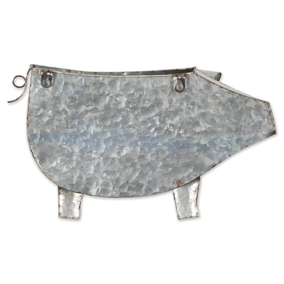 Pig Galvanized Wall Planter