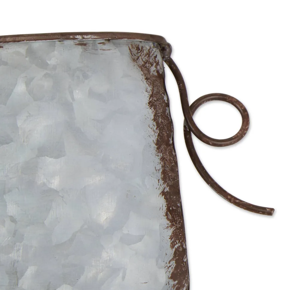 Pig Galvanized Wall Planter