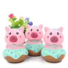 Pig in a Donut Squishy Stress Reliever So Cute! Extra Sprinkles and NO Calories!