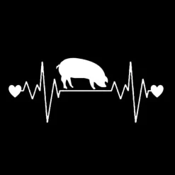 Pig Lover Bumper Stickers Heartbeats for Piggies!