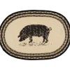 Pig or Cow Jute Placemats Sawyer Mill Set of 6, 12x18