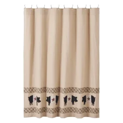 Pig Shower Curtain 72x72 Cider Mill Primitive Piggy