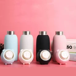 Pig Water Bottle- Stainless Steel Cuteness! Piggy comes in 4 colors now! *