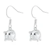 Piggy Drop Fashion Earrings-So Cute! Gold Plated Brass