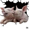Pigs Breaking Out Car Sticker Decal for Window